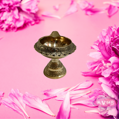 Brass Kubera Lamp With Stand / Oil Lamp