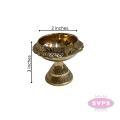 Brass Kubera Lamp With Stand / Oil Lamp