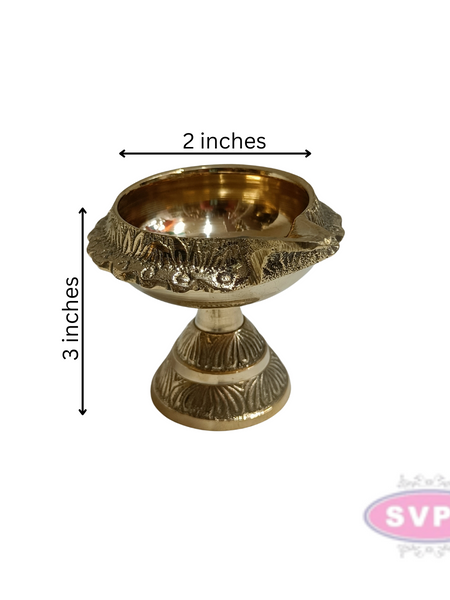 Brass Kubera Lamp With Stand / Oil Lamp