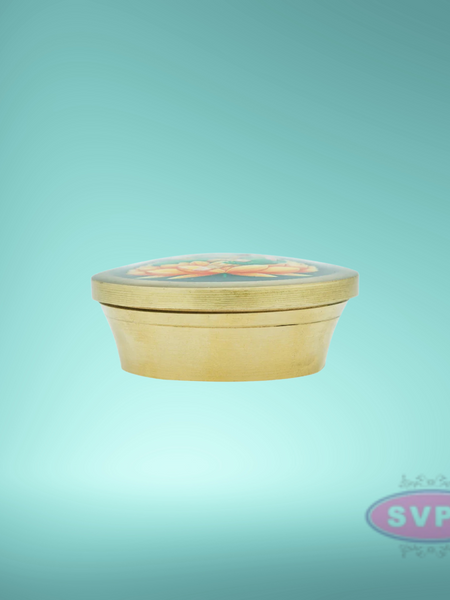 Brass Lakshmi Kumkum / Sindoor Box