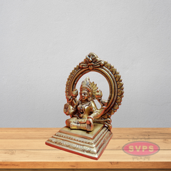 Brass Lakshmi With Prabhawali / 7 Inches