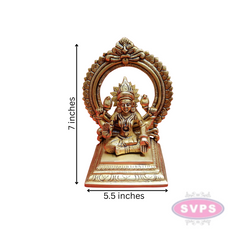 Brass Lakshmi With Prabhawali / 7 Inches