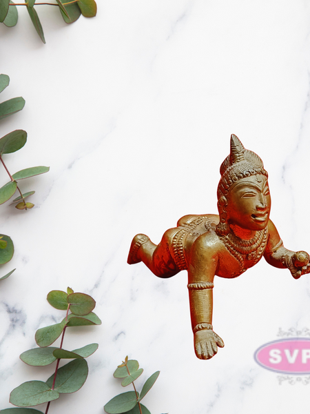 Panchalogam  Little Krishna / Laddu Krishna Idol