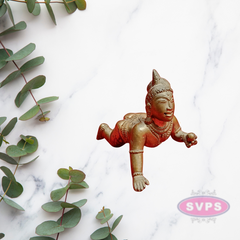 Panchalogam  Little Krishna / Laddu Krishna Idol