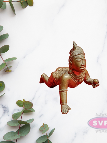 Panchalogam  Little Krishna / Laddu Krishna Idol