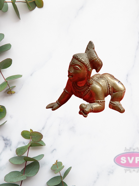 Panchalogam  Little Krishna / Laddu Krishna Idol