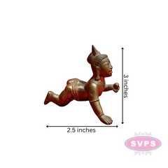 Panchalogam  Little Krishna / Laddu Krishna Idol