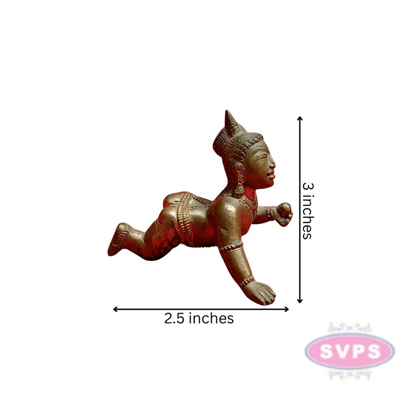 Panchalogam  Little Krishna / Laddu Krishna Idol