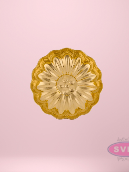 Brass Lotus Design Pooja Plate / Pooja Thali