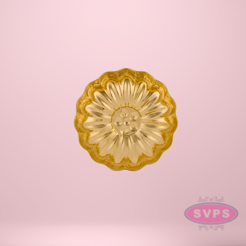 Brass Lotus Design Pooja Plate / Pooja Thali