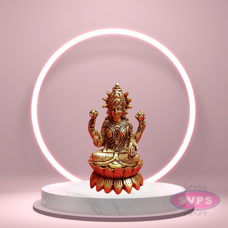 Brass Lotus / Kamal Lakshmi Idol