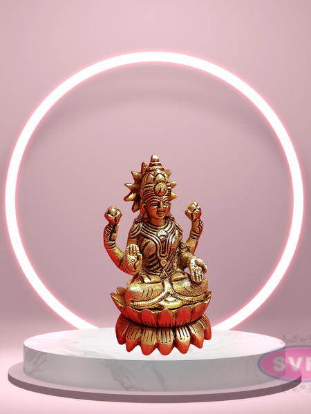 Brass Lotus / Kamal Lakshmi Idol