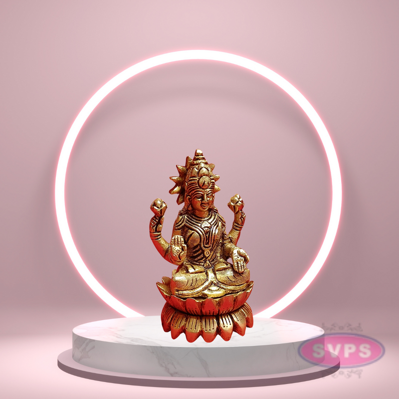 Brass Lotus / Kamal Lakshmi Idol