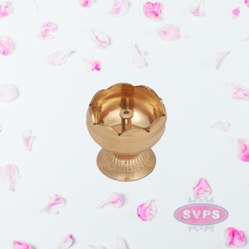 Brass Lotus Shape Agal Vilakku / Diya