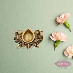 Brass Lotus Shaped Diya