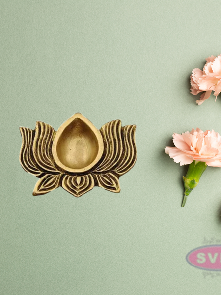 Brass Lotus Shaped Diya
