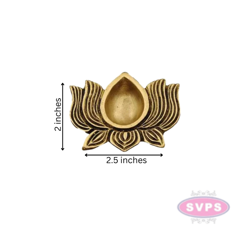 Brass Lotus Shaped Diya