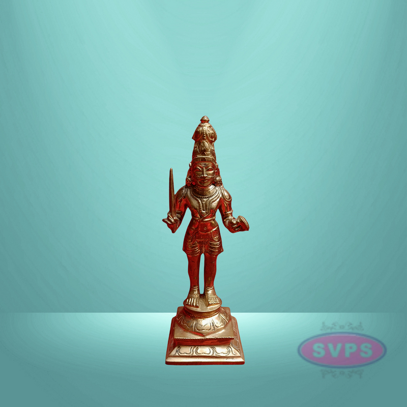 Panchalogam  Madurai Veeran Standing Idol