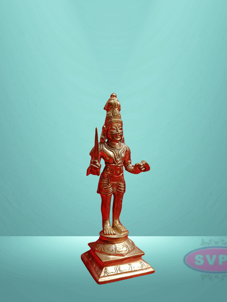 Panchalogam  Madurai Veeran Standing Idol