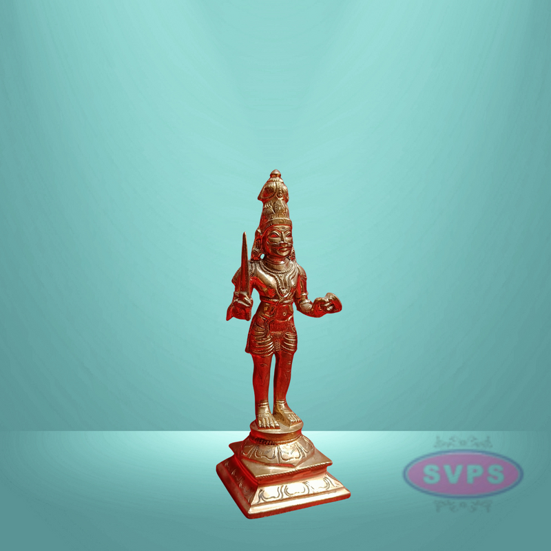 Panchalogam  Madurai Veeran Standing Idol