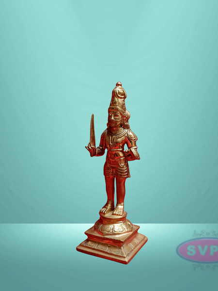 Panchalogam  Madurai Veeran Standing Idol