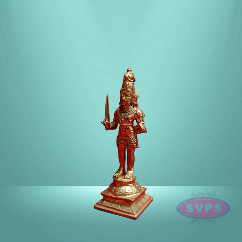 Panchalogam  Madurai Veeran Standing Idol