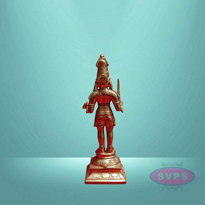 Panchalogam  Madurai Veeran Standing Idol