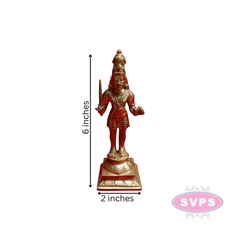 Panchalogam  Madurai Veeran Standing Idol