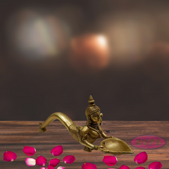 Brass Naga Kanya Diya /  Paavai Vilakku / 4 Inch Height