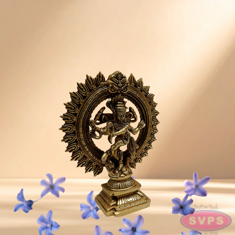 Brass Nataraja Statue / Dancing Shiva Sculpture