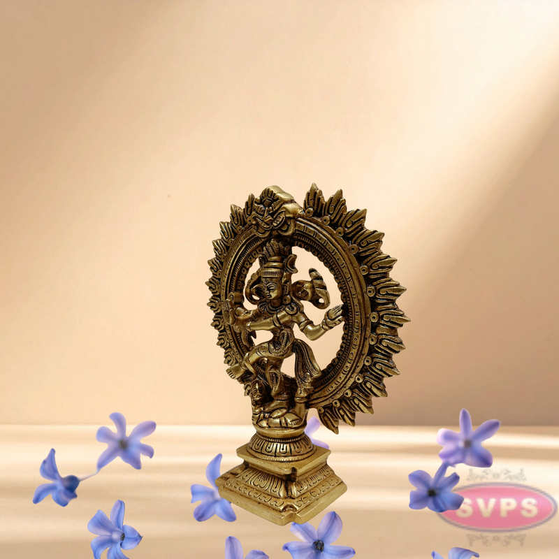 Brass Nataraja Statue / Dancing Shiva Sculpture