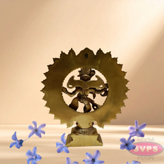 Brass Nataraja Statue / Dancing Shiva Sculpture