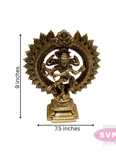 Brass Nataraja Statue / Dancing Shiva Sculpture