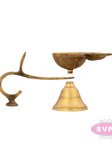 Brass Panch / Five Face Aarti For Pooja