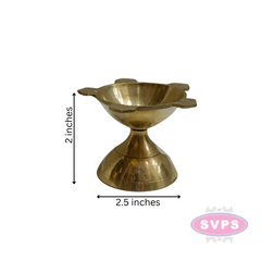 Brass Panchamukhi Oil Diya For Puja
