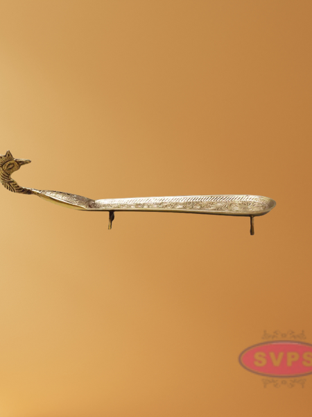 Brass Peacock Incense stick Holder With Stand