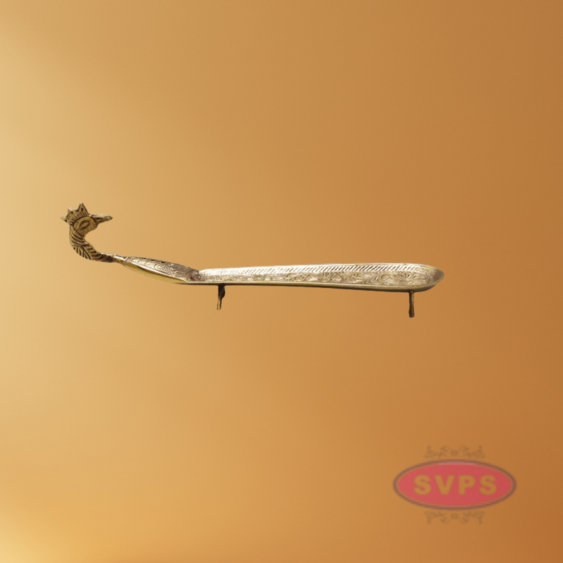 Brass Peacock Incense stick Holder With Stand