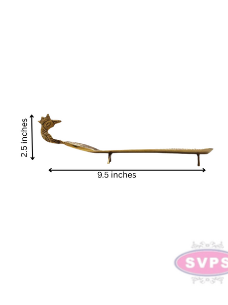 Brass Peacock Incense stick Holder With Stand