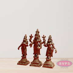 Panchalogam  Perumal With Sridevi And Bhudevi Small Size