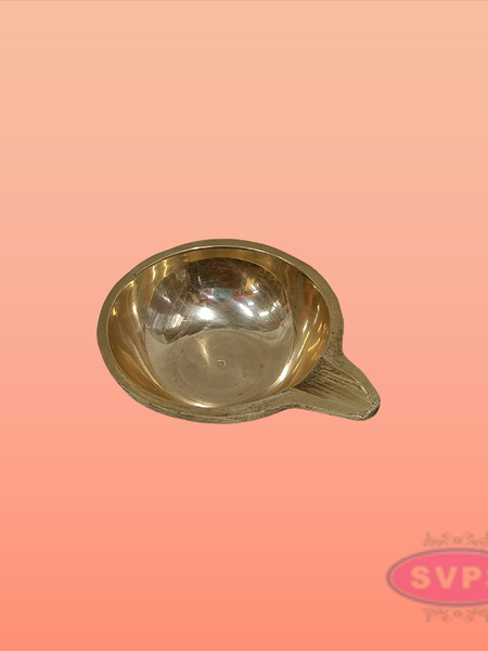 Brass Plain Diya For Pooja