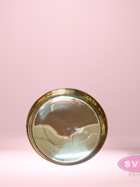 Brass Plain Puja Thali Plate