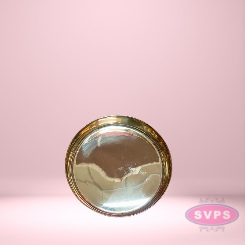 Brass Plain Puja Thali Plate