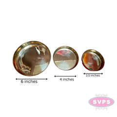 Brass Plain Puja Thali Plate