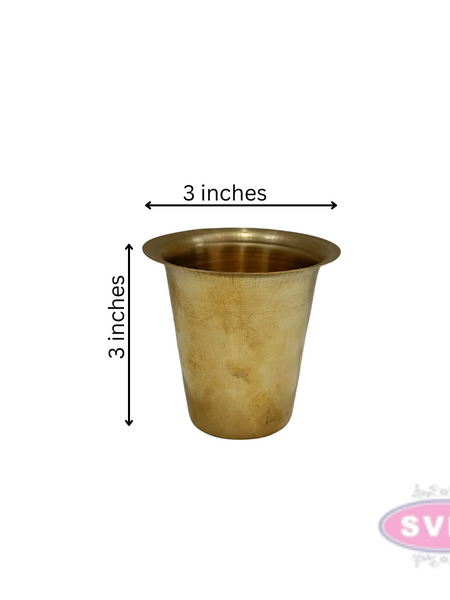 Brass Plain Tumbler 3 Inches