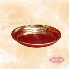 Plain Polished Brass Pooja Plate