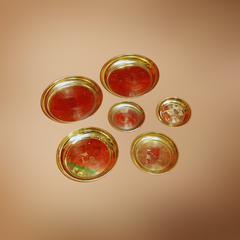 Brass Pooja Plate - 5 Variant