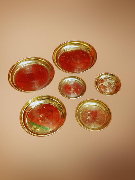 Brass Pooja Plate - 5 Variant