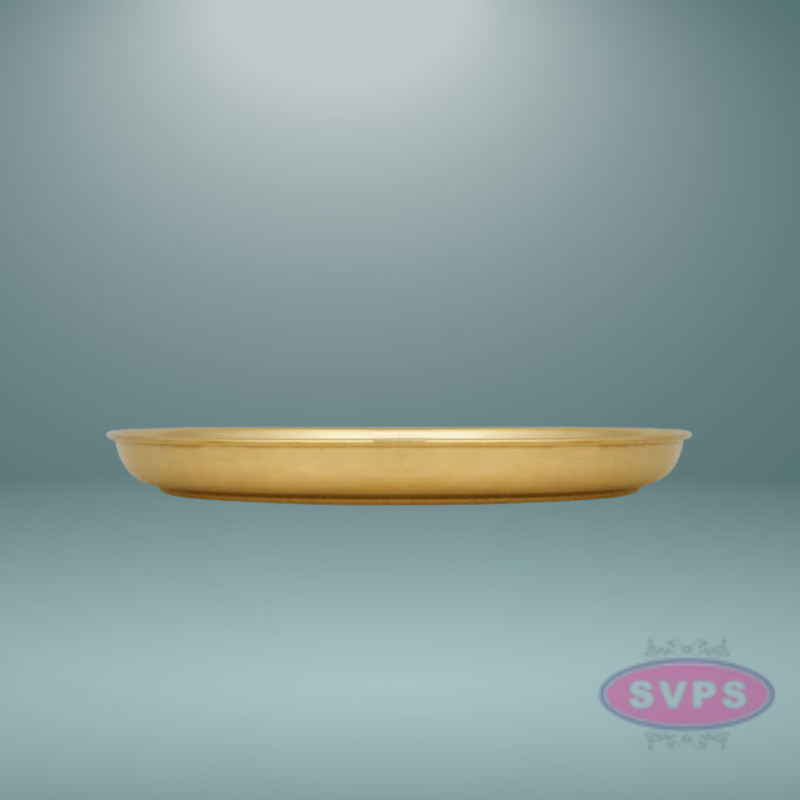 Brass Pooja Thali / Pooja Plate / 9 Inches