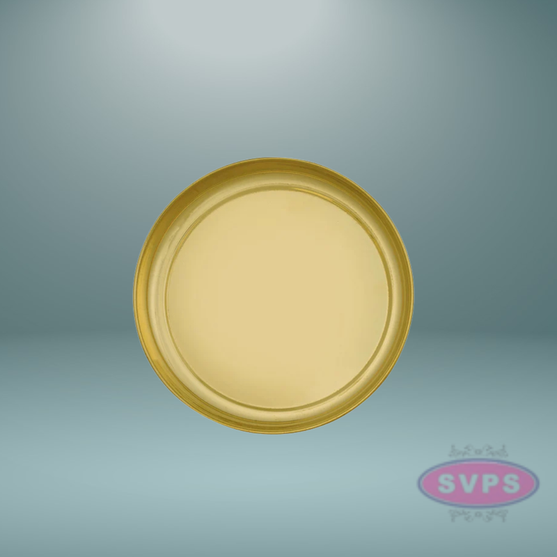 Brass Pooja Thali / Pooja Plate / 9 Inches