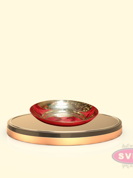 Brass Puja Plate  Lamp Plate For Home Temple